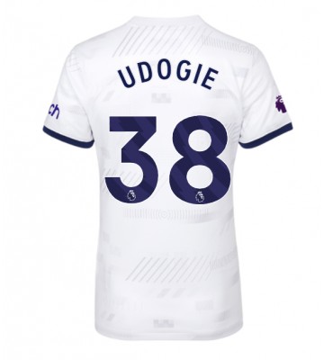 Tottenham Hotspur Destiny Udogie #38 Replika Hjemmebanetrøje Dame 2023-24 Kortærmet